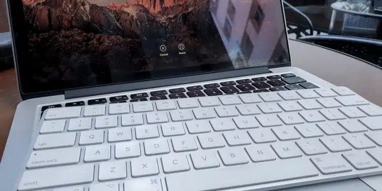 Apple keyboard on MacBook Pro