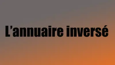 annuaire inversé