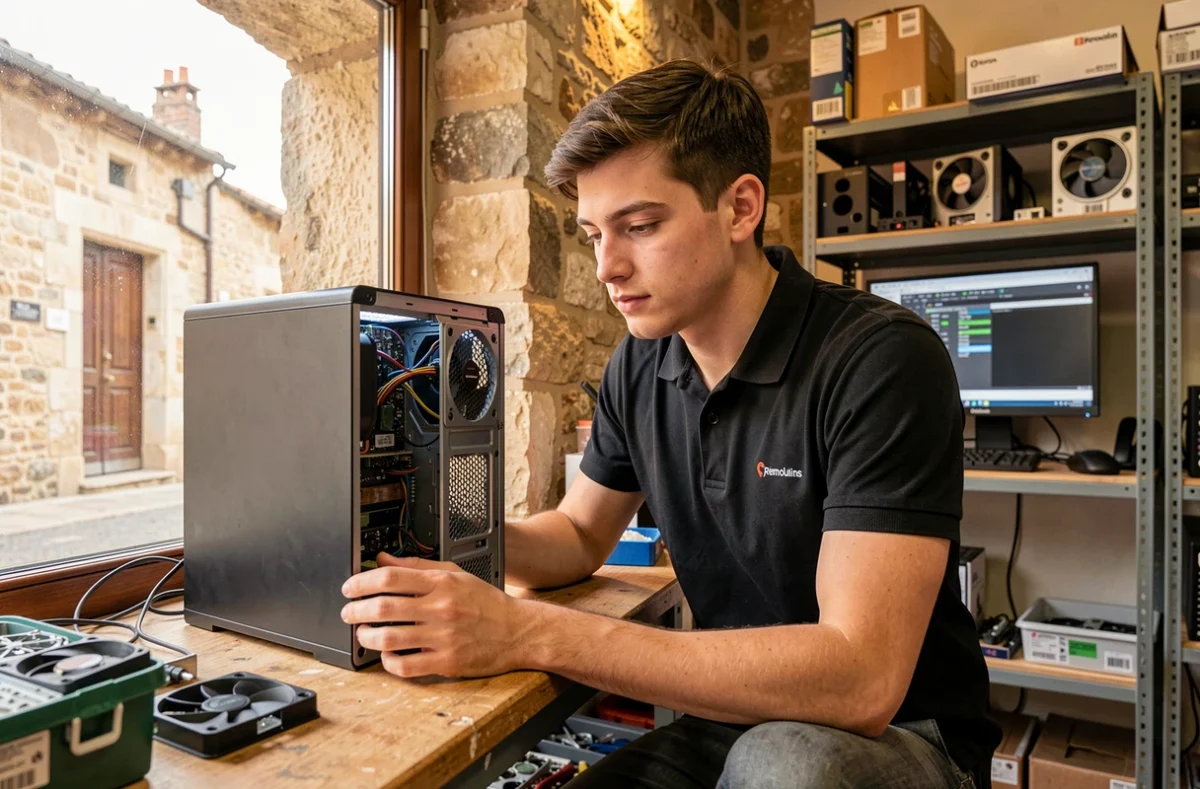 Technicien en dépannage informatique dans un atelier de réparation près de Remoulins pour Reeboot