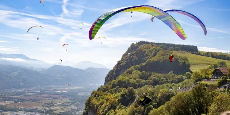 saut en parapente